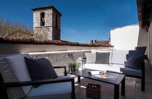 Terrasse de l’hôtel