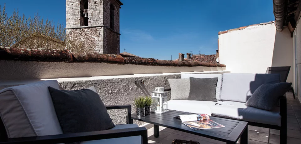Terrasse ensoleillée